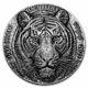 2022 Ivory Coast 1 Kilo Antique Silver Big Five Asia Tiger Sku#255077
