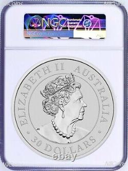 2022 Koala 1 Kilo. 9999 Silver $30 Coin NGC MS70 1st Release 32.2oz ER