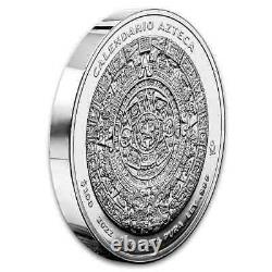 2022 Mexico Aztec Calendar 1 Kilo Silver Proof-Like Coin LOW 200 MINTAGE