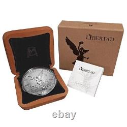 2022 Mexico Libertad Silver, Reverse Proof, 1 Kilo Mintage 200 only Cert #100