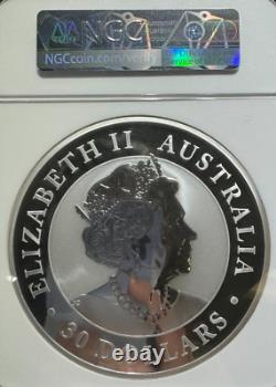 2022 P Australia 999 Silver Kilo Kookaburra $30 Early Releases Ngc Ms 70