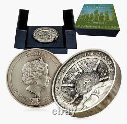 2022 Samoa Easter Island Rapa Nui 1 Kilo Silver Coin