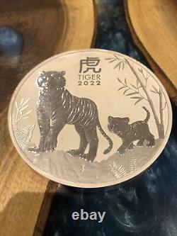 2022 Silver 1 Kilo Australia Perth Lunar Tiger Coin 32.15 Oz Silver