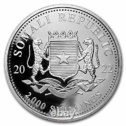 2022 Somalia 1 kilo Silver Elephant BU