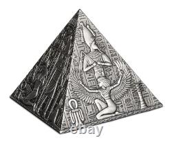 2023 1 Kilo Antique Republic of Djibouti Silver 3D Ancient Pyramid Coin