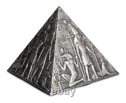 2023 1 Kilo Antique Republic of Djibouti Silver 3D Ancient Pyramid Coin