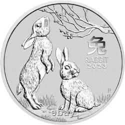 2023 1 Kilo Australian Silver Lunar Rabbit Coin (BU)