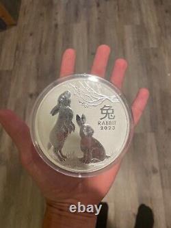 2023 1 Kilo Australian Silver Lunar Rabbit Coin (BU)