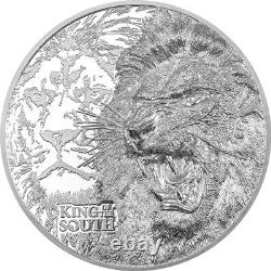 2023 1 Kilo Cook Islands Silver King of the South Coin (Ultra High Relief)