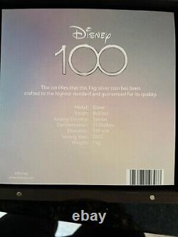 2023 1 Kilo Samoa Silver Disney 100 Years of Wonder Mickey Mouse BU, Box/COA