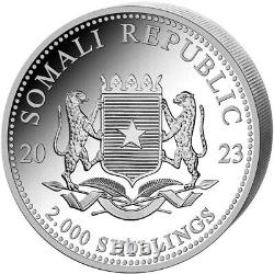2023 1 Kilo Somalia Silver Elephant Coin (BU)