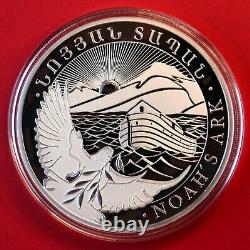 2023 Armenia $5000 Dram 1 KILO SILVER NOAHS ARK Coin, BU. 999 Proof Like