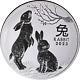 2023 Australia 1 Kilo Silver Year Of The Rabbit Lunar Series Iii Bu Stock