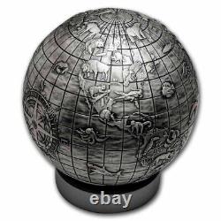 2023 Barbados 1 kilo Silver Animals of the World Spherical Coin