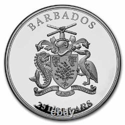 2023 Barbados 1 kilo Silver Color Wildlife Rainbow Lorikeet SKU#272423