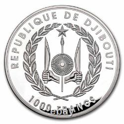 2023 Djibouti 1 kilo Silver 50th Anniv. Kilimanjaro National Park