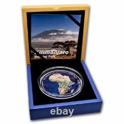 2023 Djibouti 1 kilo Silver 50th Anniv. Kilimanjaro National Park