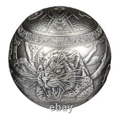 2023 Djibouti Big Five Leopard Spherical 1 Kilo Silver Coin 199 Mintage