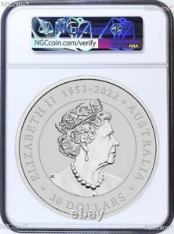 2023 Koala 1 Kilo. 9999 Silver $30 Coin NGC MS70 Early Release 32.2oz Flag Label