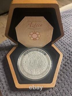 2023 Mexico 1 kilo Silver Aztec Calendar (withBox & COA)