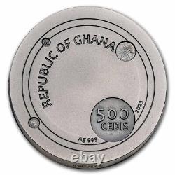 2023 Rep. Of Ghana 1 kilo Silver Space Cube Aletai Meteorite SKU#277675
