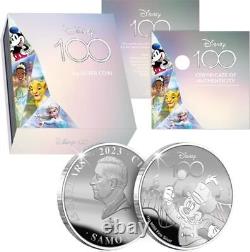 2023 Samoa Disney 100 Years of Wonder Mickey Mouse 1 Kilo Silver