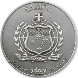 2023 Samoa Vikings Kilo 32.15 oz Silver Coin 199 Mintage