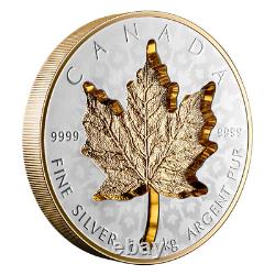 2024 1 Kilo Fine Silver Coin Super Incuse Silver Maple Leaf