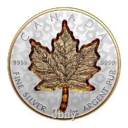 2024 1 Kilo Fine Silver Coin Super Incuse Silver Maple Leaf