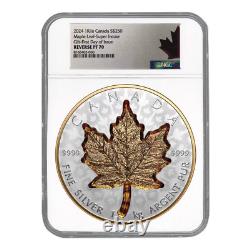 2024 1 Kilo Fine Silver Coin Super Incuse Silver Maple Leaf