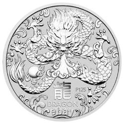 2024 1 Kilo Perth Lunar Year of the Dragon Silver Coin (BU)