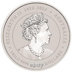 2024 Australia Lunar Series III Year of the Dragon 1 Kilo Silver Colorized Coin