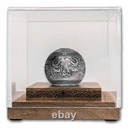 2024 Djibouti 1 kilo Silver Big Five of Africa Buffalo Spherical