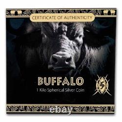 2024 Djibouti 1 kilo Silver Big Five of Africa Buffalo Spherical