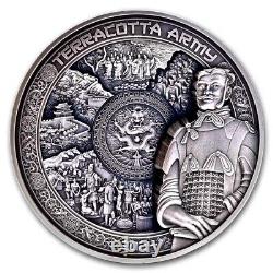 2024 Samoa 1 kilo Silver Terracotta Army 8-Layer Coin