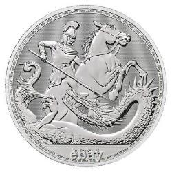 2024 UK 500 Pound George and the Dragon Kilo Silver BU