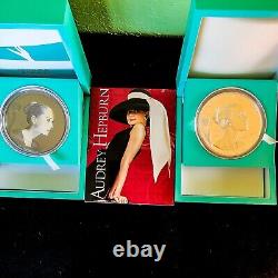 2kg Coins of Audrey Hepburn, Samoa 2018 and 2021, Silver Proof