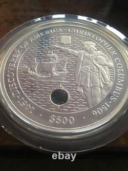 5 Kilo Silver Coin. 999 Fine Christopher Columbus