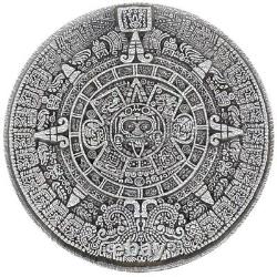 AZTEC SUN STONE 1 Kilo Silver Bar with Capsule Mintage of 333