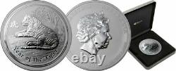 Australia 2010 YEAR TIGER Lunar $30 1 KILO Pure Silver Kilogram n Perth Mint Box