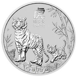 Australia 30 Dollar 2022-Year of the Tiger (3.) Lunar III. 1 Kilo Silver ST