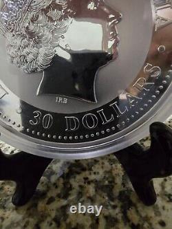 Australia 30 Dollars 2002 UNC Proof / 1 kilo Silver / Series I Year of the Horse