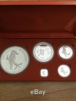 Australian Kookaburra Silver Proof 5 Coin Kilo Collection Very Limited Of 350
