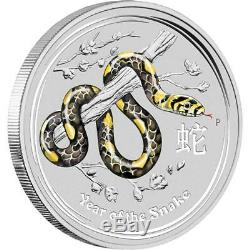Australian Lunar Series II 2013 Year of the Snake 1kg Kilo Silver Coin Gemstone
