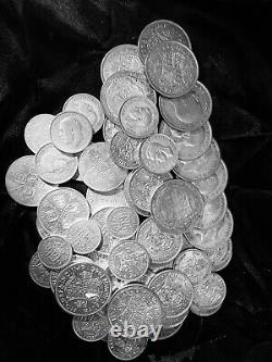 British silver coin Collection 1/2 Kilo Sixpence Shilling Florin Half Crown