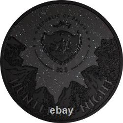 CAIMAN Hunters By Night 1 Kilo Silver Coin $50 Palau 2024