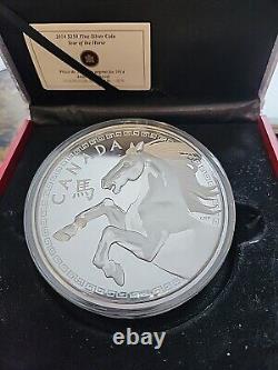 Canada 2014.9999 Silver Coin $250 Year of the Horse 1 Kilo Coin # 114 / 388