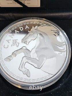 Canada 2014.9999 Silver Coin $250 Year of the Horse 1 Kilo Coin # 114 / 388