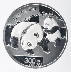 China 2008 Silver 300 Yuan Panda Kilo PAN-492A With Case of Issue PF-68 UC NGC