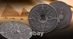 Egyptian Heritage Multiple Layer 1 Kilo Antique finish Silver Coin 25$ Samoa